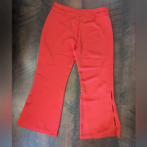 Alexis Wide Leg Red Pants NWT L Large - Picture 4 of 5